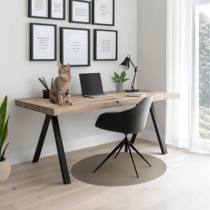 Padlóvédő székalátét, Wallfluent, Barna, fi100 cm, 0102503100400ccceb191