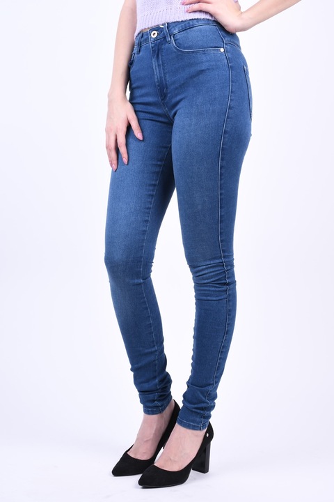 Only - Blugi Dama ONLY Royal HW Skinny, Albastru Denim, Skinny Fit, Talie Medie