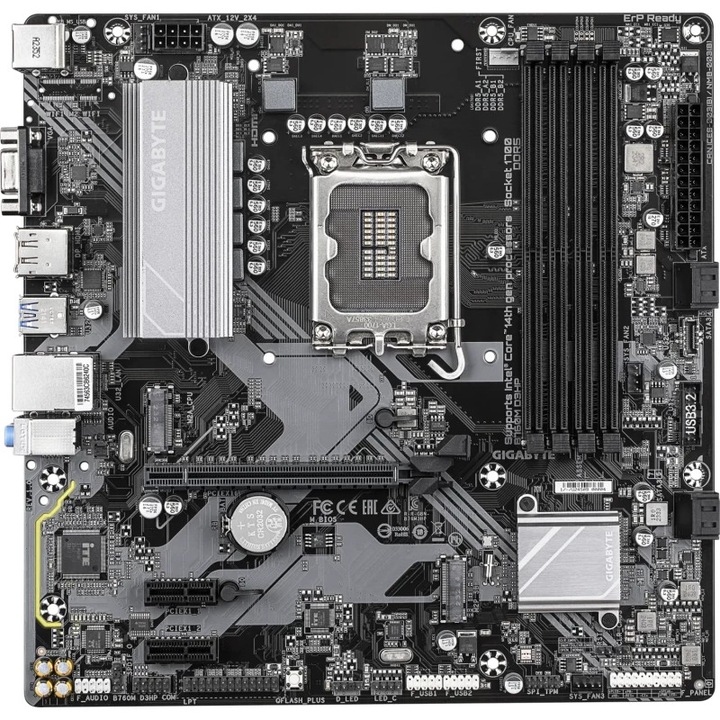 Placa de baza GIGABYTE B760M D3HP, DDR5, Intel B760, LGA 1700, mATX