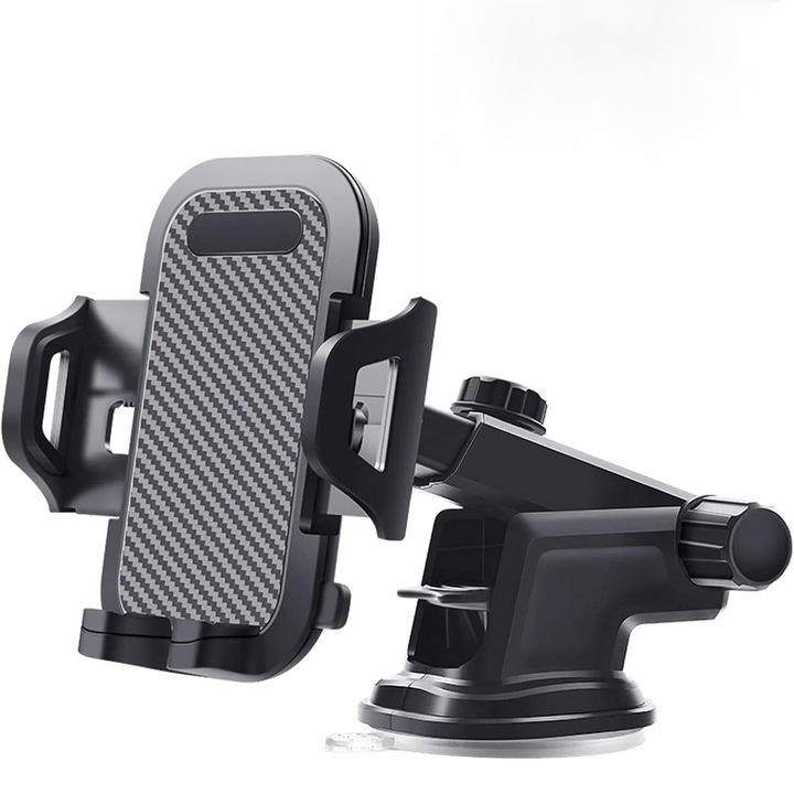 Suport pentru telefon auto cu ventuza, suport universal pentru telefon cu brat lung, potrivit pentru bord, parbriz, aerisire, hands-free, compatibil cu toate telefoanele mobile