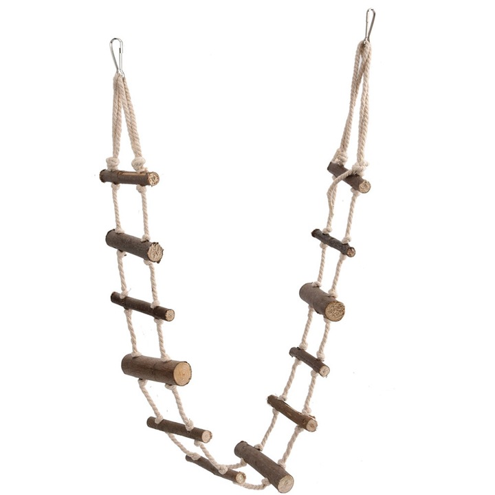 Hamster pentru animale de companie, moale, lunga, franghie, scara, papagal, veverita, pod suspendat pentru pasari jucarie