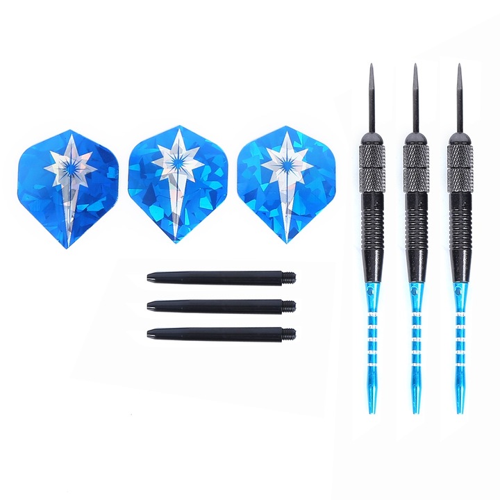 Sageata profesionala de calitate, ac din cupru pur placat cu tungsten, accesoriu durabil anti-cadere, cu tija albastra