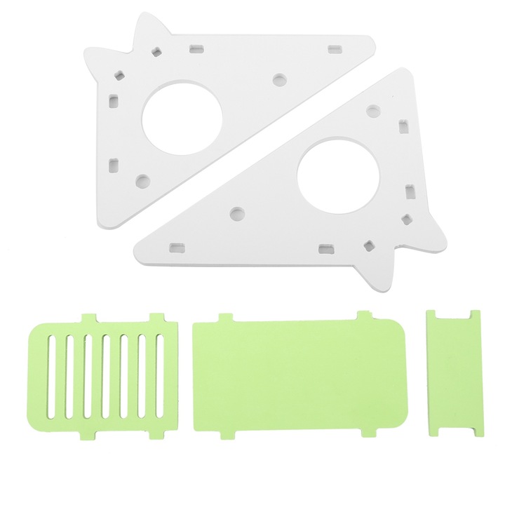 Casa din lemn pentru hamsteri, Asamblare pentru catarat pe scari Jucarie de joaca pentru exercitii pentru animale mici, verde