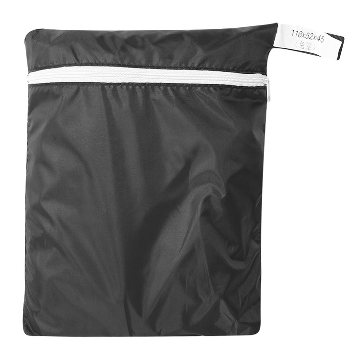 Husa pentru cusca de iepure cu strat dublu, din panza Oxford, negru