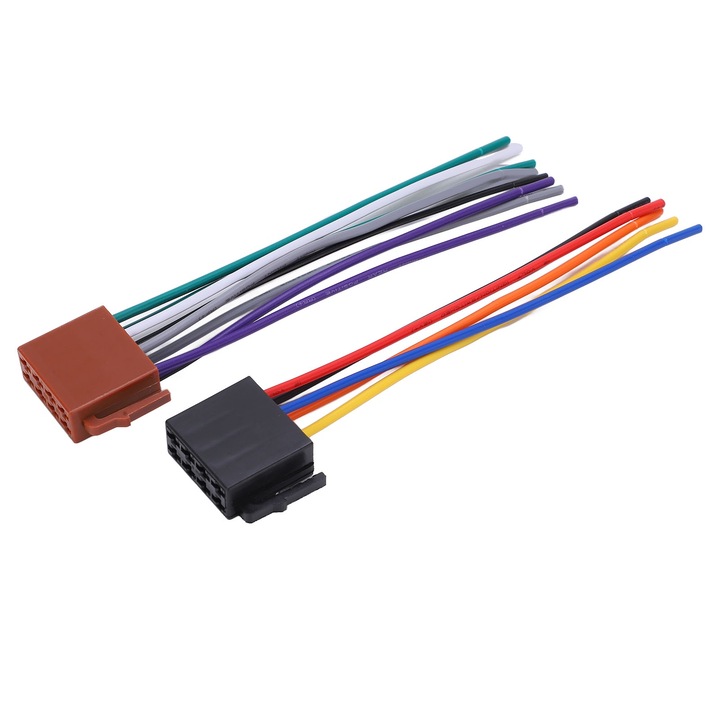 Adaptor ISO 16 pini, Enforose, set 2 buc, rezistenta la temperaturi ridicate, instalare usoara, pentru diverse modele auto