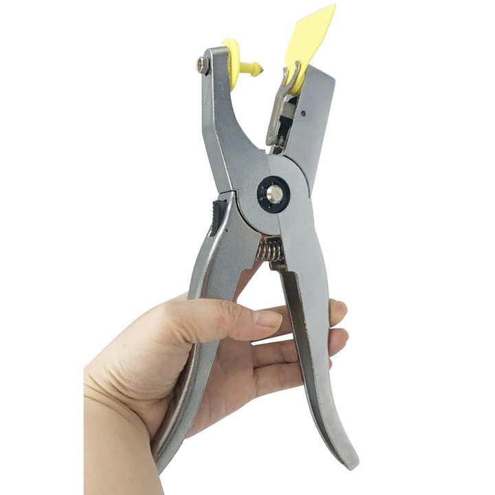 Клещи за ушни марки за животни, свине, говеда, овце, инструмент за маркиране на уши за ферма