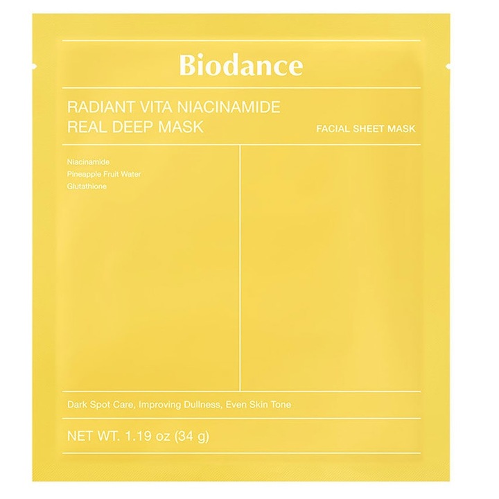 Biodance Radiant Vita Niacinamide Real Deep Hydrogel Face Mask 34g