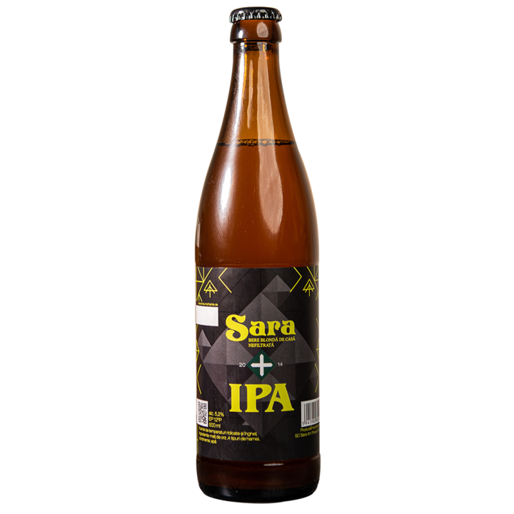 Set bere de casa artizanala, SARA, blonda IPA, 5.2% alcool, 500 ml x 20 buc