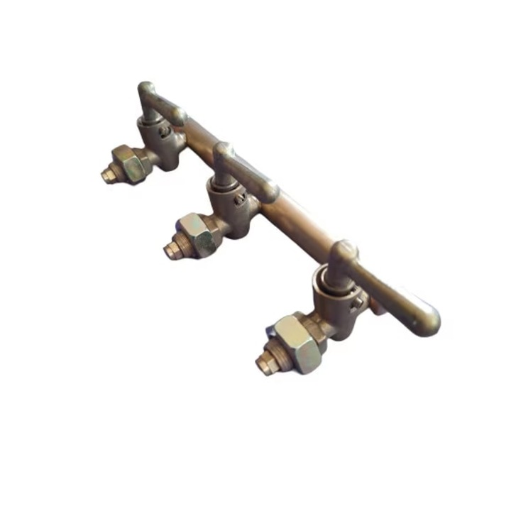 Robinet pentru Pirostrie Fonta SARA Craft-tec® MX481, cu 3 Iesiri, Compatibil cu Butelie GPL, Reglaj Precis