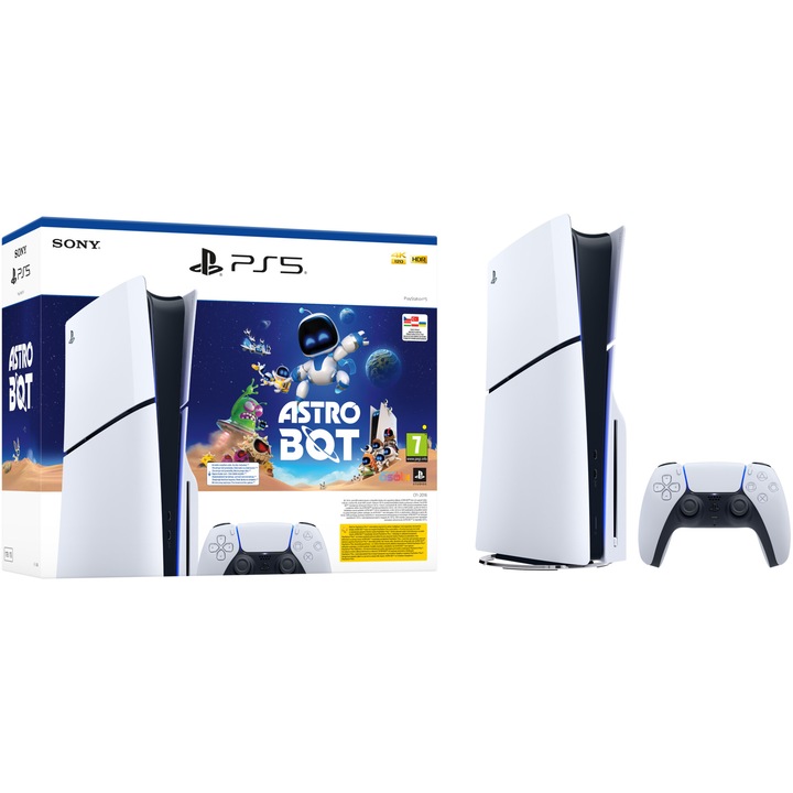 Конзола PlayStation 5 (PS5) Slim, 1TB SSD, D-Chassis, Astro Bot Bundle