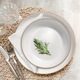 Serviciu de masa din portelan MG Home Artena, 18 bucati, set farfurii pentru 6 persoane, pestrite