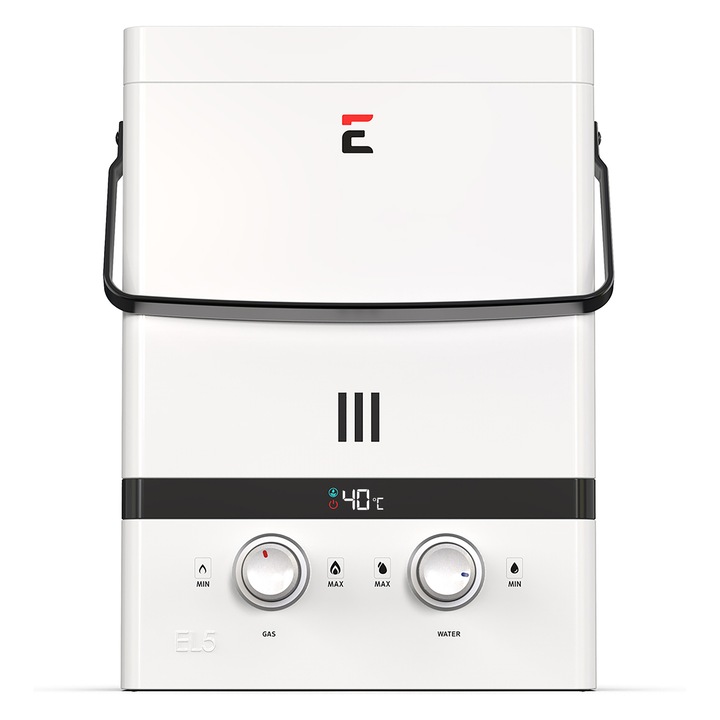 Incalzitor portabil de apa fara rezervor Eccotemp Luxé 5 LPM, 37 mbar