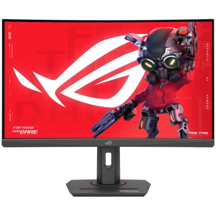 ASUS ROG Strix XG27WCMS USB Type-C gaming monitor,27", 2560x1440, ívelt, 280Hz (túlhajtás), 1ms (GTG), Extreme Low Motion Blur Sync, USB Type-C, FreeSync Premium, DisplayWidget Center, Állványcsatlakozó, HDR