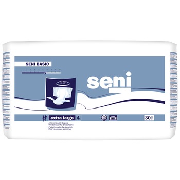 Scutece pentru adulti Seni Basic, XL, 30 buc Scutece pentru adulti Seni Basic, XL, 30 buc