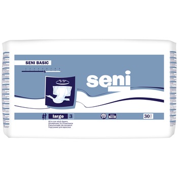 Scutece pentru adulti Seni Basic, L, 30 buc Scutece pentru adulti Seni Basic, L, 30 buc