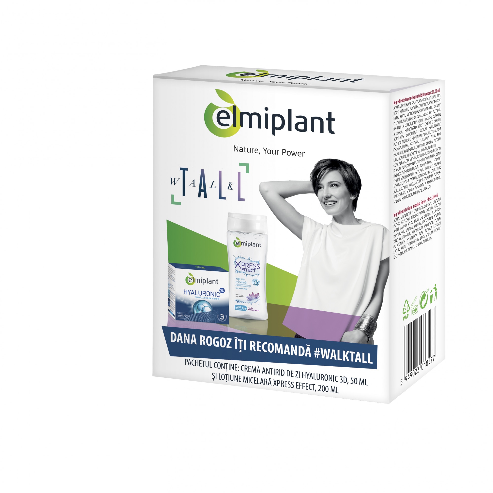 Set Elmiplant: Crema Antirid de zi, 50 ml + Lotiune Micelara, 200 ml