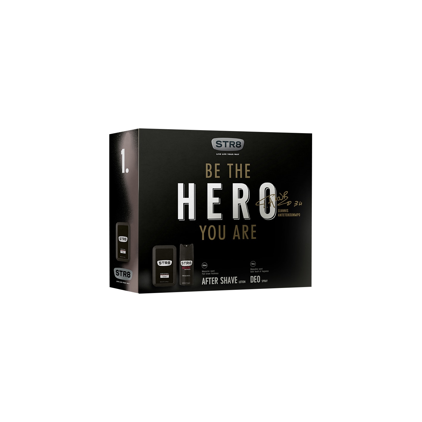 Set STR8 Original, Barbati: Lotiune dupa ras, 100 ml + Deodorant spray, 150 ml