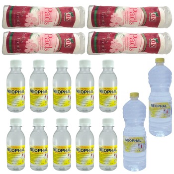 Pachet - 10 x Neofalina/Neophal, 200ml + 2 x Neofalina/Neophal, 1L + 4 x Set Dischete pentru curatat, 70buc/Set Pachet - 10 x Neofalina/Neophal, 200ml + 2 x Neofalina/Neophal, 1L + 4 x Set Dischete pentru curatat, 70buc/Set