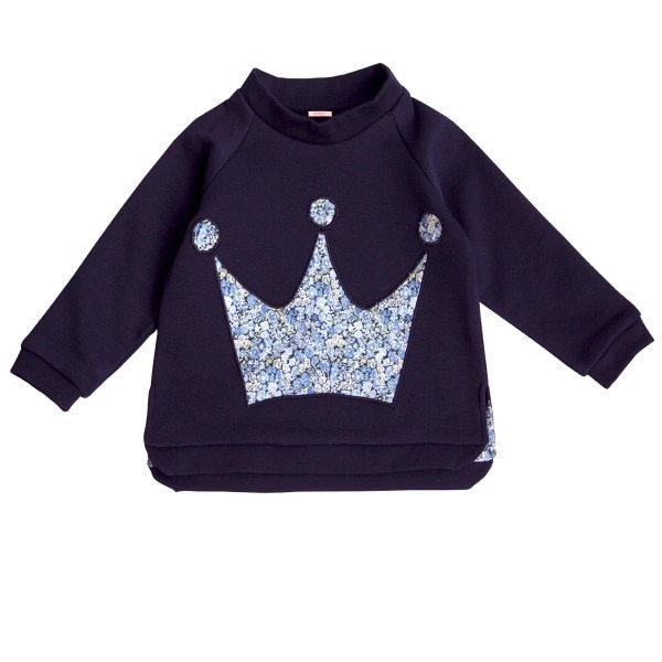 Bluza baieti, His Crown Mandarin, Liberty print, 3 ani
