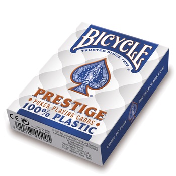 Carti de joc Bicycle Prestige Jumbo Index 100% Plastic Albastru Carti de joc Bicycle Prestige Jumbo Index 100% Plastic Albastru