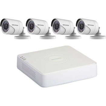 Kit supraveghere video Hikvision compus din 1 x DVR DS-7104HGHI-F1 si 4 x camere de exterior DS-2CE16C0T-IRP2.8 Kit supraveghere video Hikvision compus din 1 x DVR DS-7104HGHI-F1 si 4 x camere de exterior DS-2CE16C0T-IRP2.8