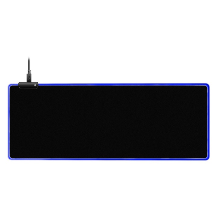 Mousepad Zeaicos RGB, iluminare LED, efecte luminoase, 300x800x3cm