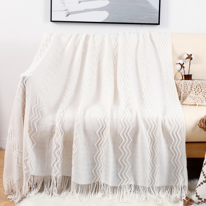 Frojtos takaró, Enforose, 127x172cm, fehér, türkiz, narancssárga