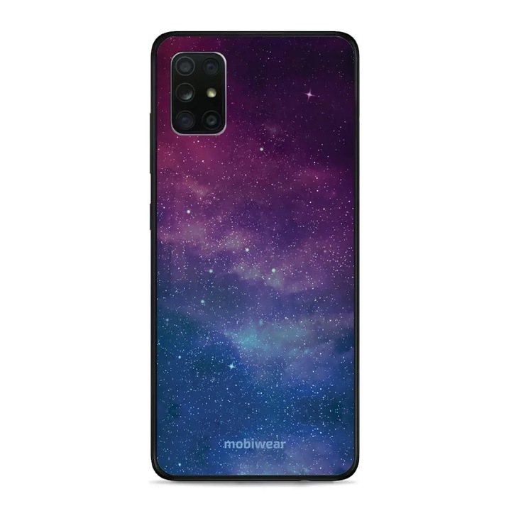 Husa telefon Mobiwear, pentru Samsung Galaxy A71, mov/albastru, rezistent la socuri si zgarieturi
