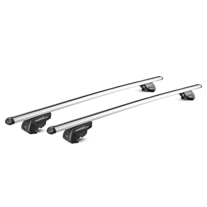 Bare transversale Green Valley Easy One SW Aluminiu pentru VOLVO V40 Combi/Break 1996-2004, cu prindere pe bare longitudinale