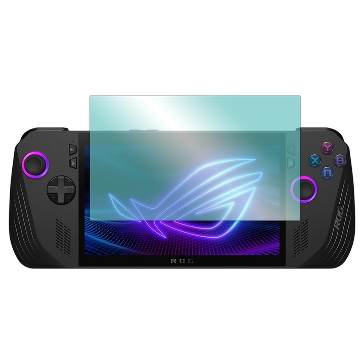 Regeneratív hidrogél képernyővédő fólia Asus Rog Ally X-hez, OPTIM SOLUTION, Rugalmas hidrokristály, Regeneratív szilikon játékkonzolhoz, Láthatatlan védelem, Karcolásgátló, Könnyű telepítés, Ütéscsillapító, Átlátszó