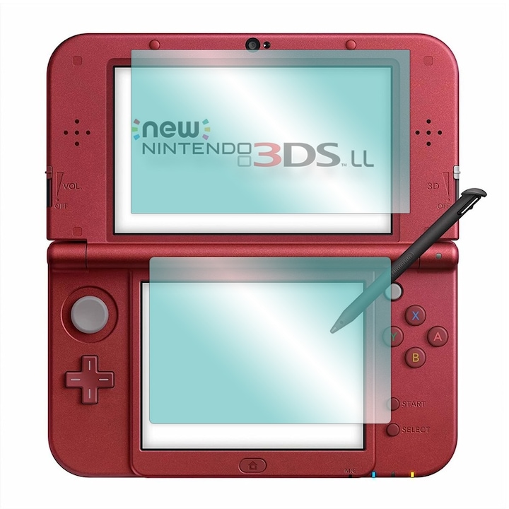 Regeneratív hidrogél képernyővédő fólia Nintendo 3DS LL-hez, Optim Solution, Rugalmas hidrokristály, Regeneratív szilikon játékkonzolhoz, Láthatatlan védelem, Karcolásgátló, Könnyű telepítés, Ütéscsillapító, Átlátszó