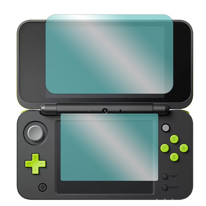 Regeneratív hidrogél képernyővédő fólia Nintendo New 3DS-hez, OPTIM SOLUTION, Rugalmas Hydro-Crystal, Regeneratív szilikon játékkonzolhoz, Láthatatlan védelem, Karcolásgátló, Könnyű telepítés, Ütéscsillapító, Átlátszó