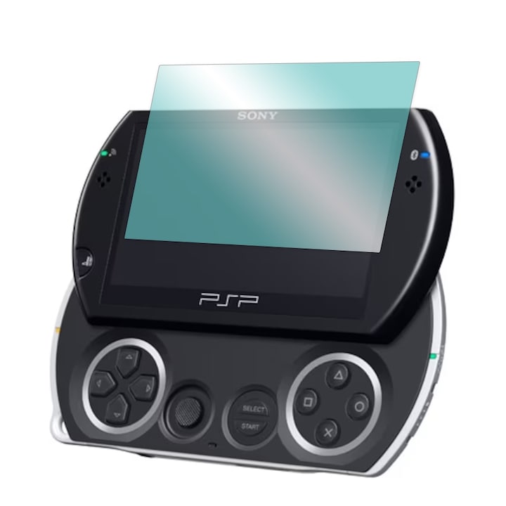Регенеративен хидрогел протектор за екран за Sony PSP GO N1006PB, OPTIM SOLUTION, Гъвкав хидрокристал, Регенеративен силикон за игрална конзола, Невидима защита, Против надраскване, Лесен монтаж, Поглъщане на удари, Прозрачен