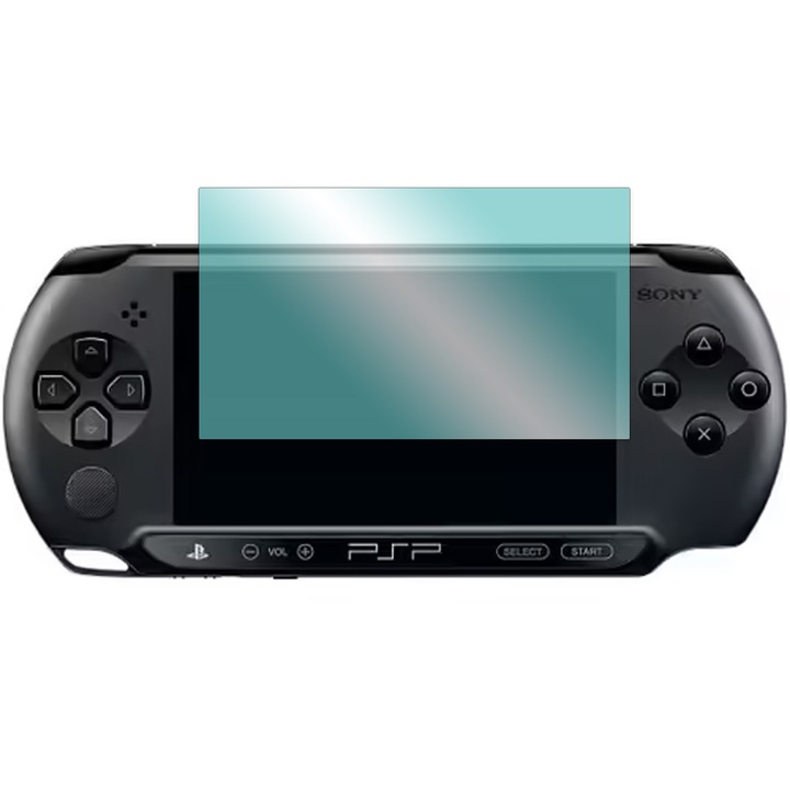 Протектор за екран за Sony PSP Street E1004, Optim Solution, Гъвкав хидрокристал, Регенеративен силикон за игрална конзола, Невидима защита, Против надраскване, Лесен монтаж, Поглъщане на удари, Прозрачен