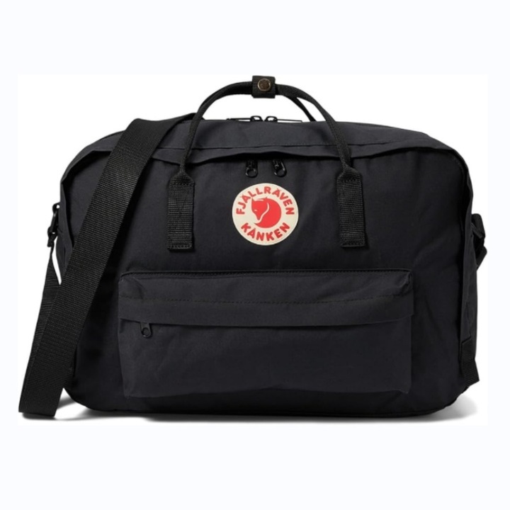 Fjallraven Kanken Tote utazótáska, 30 literes kapacitás, tökéletes hosszú hétvégi kiruccanásokhoz, fekete, 44cm x 30cm x 20cm