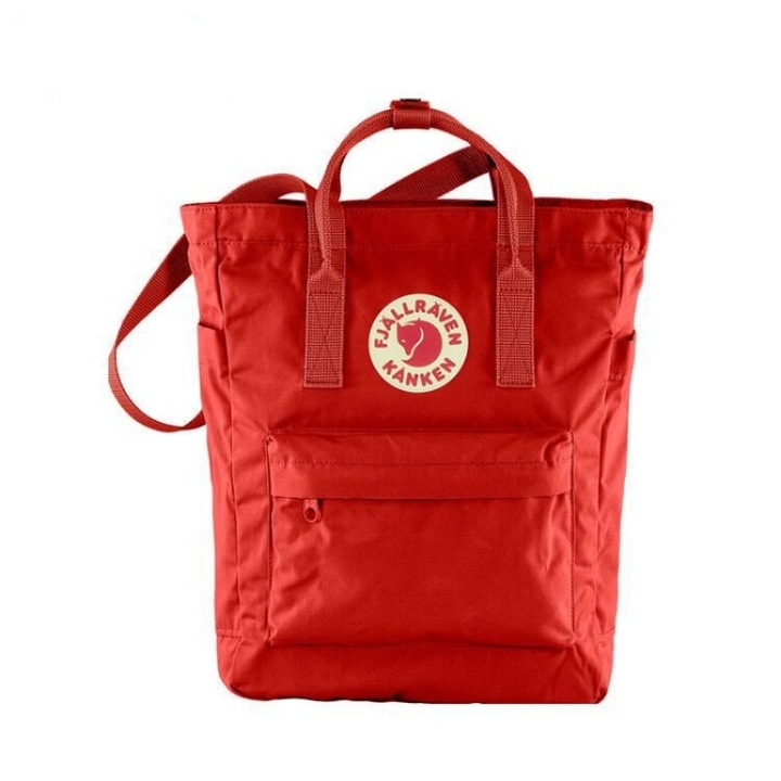 Fjallraven Kanken Top hátizsák, cipzáras, élénkpiros, 36cm x 30cm x 15cm