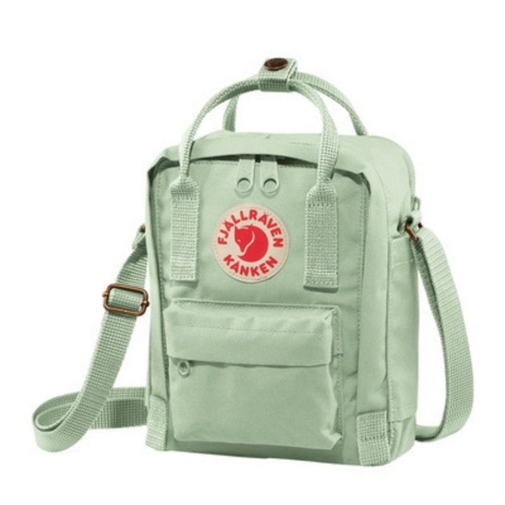 Fjallraven Kanken Kicsi és praktikus táska, válltáska mobiltelefon táska, bárhova hordható, 20cm x 15cm x 11cm - Menta zöld