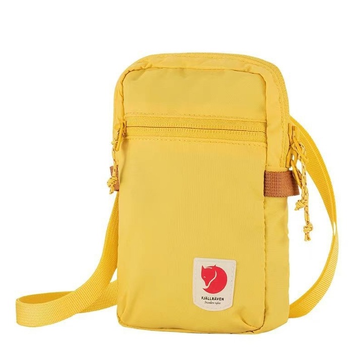 Fjallraven Kanken válltáska, divatcikk, sárga, 17cm x 10cm x 4cm