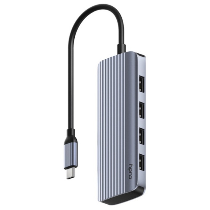 Cudy UH500 USB-elosztó, 6 az 1-ben 4K USB-C