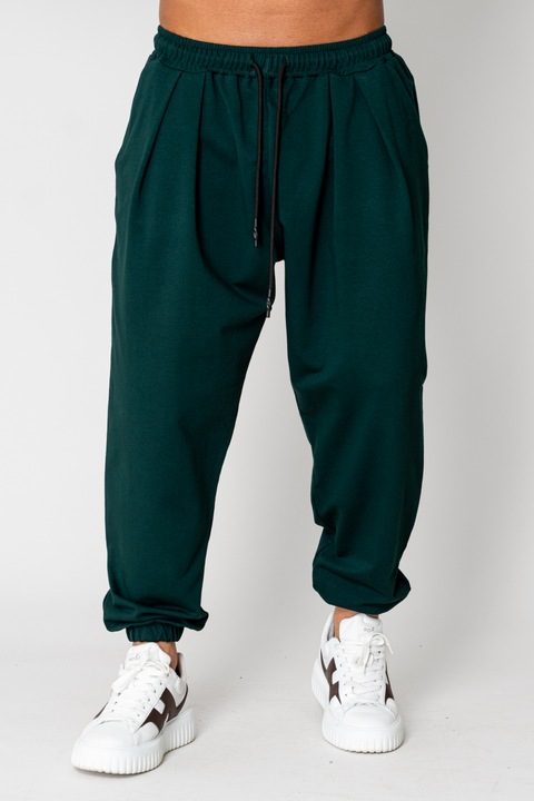 Pantaloni lung Baggy Bottle Green 15421, Verde