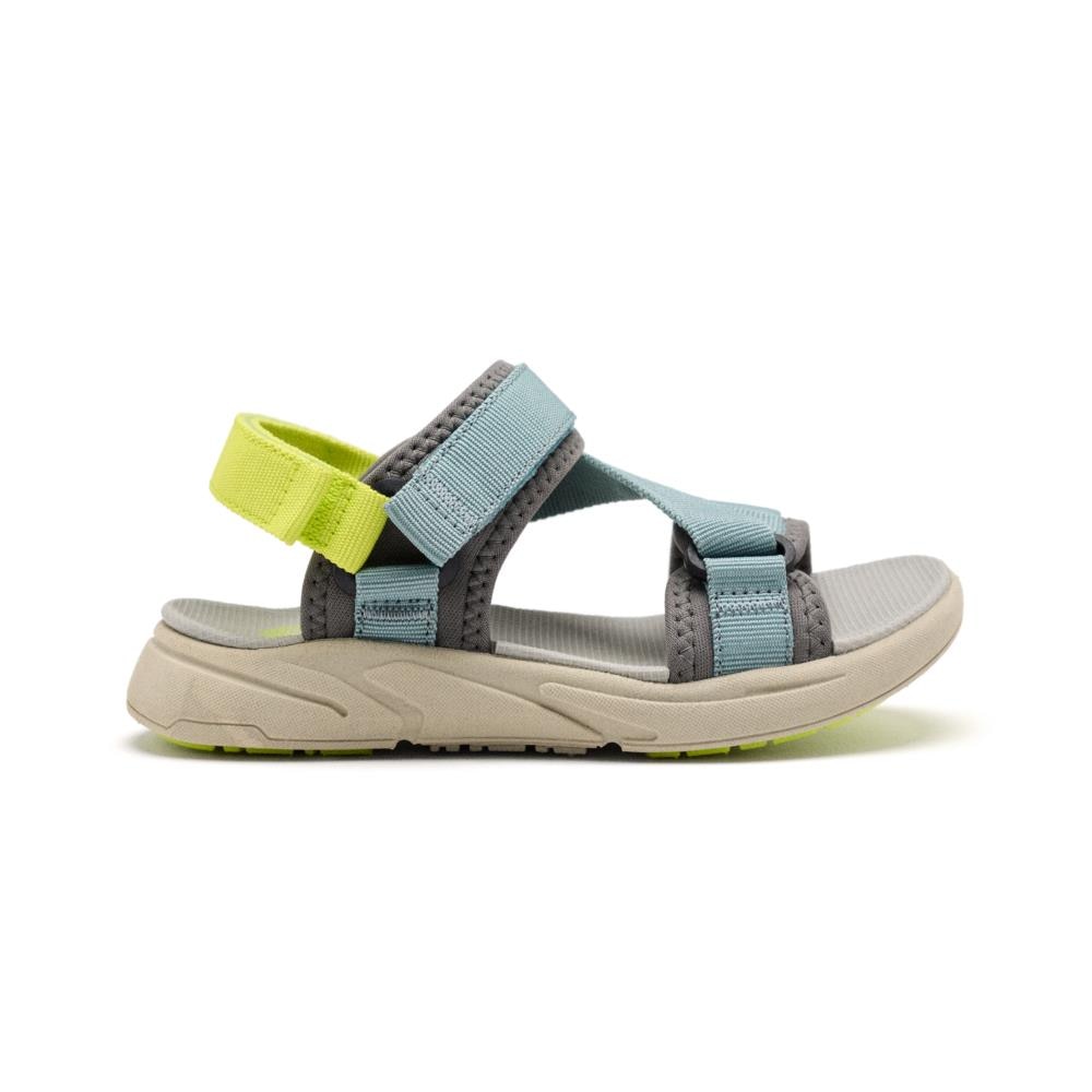 Gioseppo, Sandale din material textil cu talpa plata si inchidere velcro, Bleumarin, 28 EU