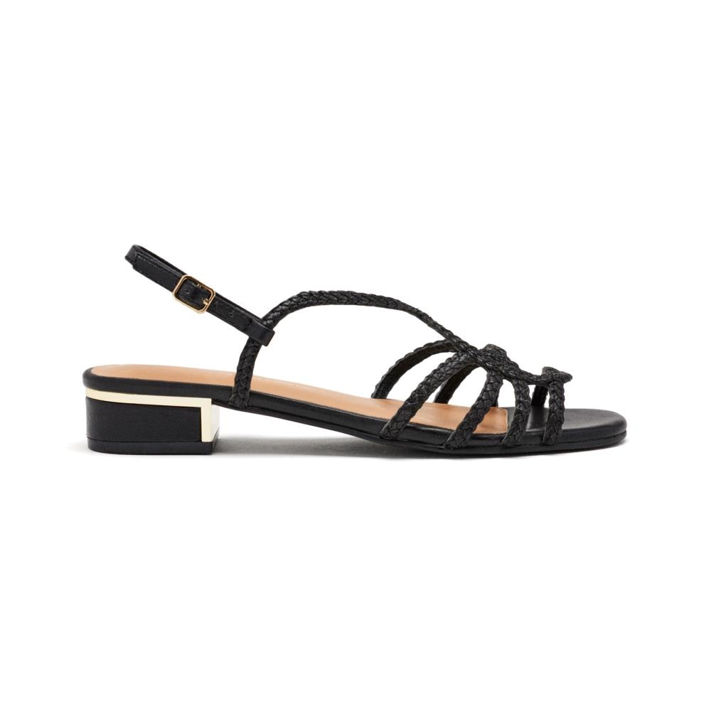 Gioseppo, Sandale din piele cu toc, Negru, 41