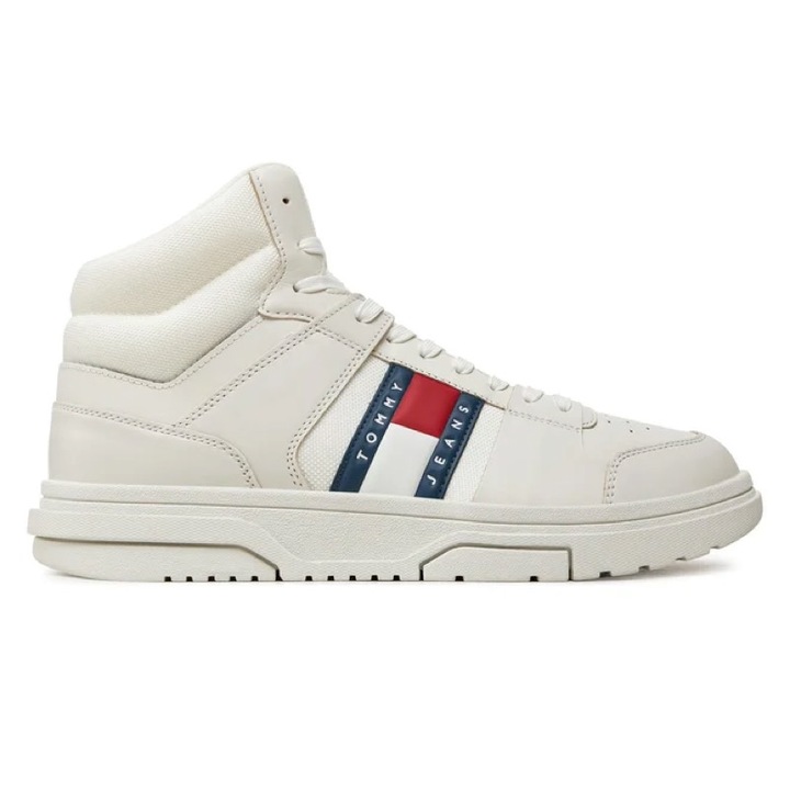 Pantofi sport Tommy Hilfiger pentru Barbati, the brooklyn mix mat mid, EM0EM01458-YBL, Roz, Roz, 44