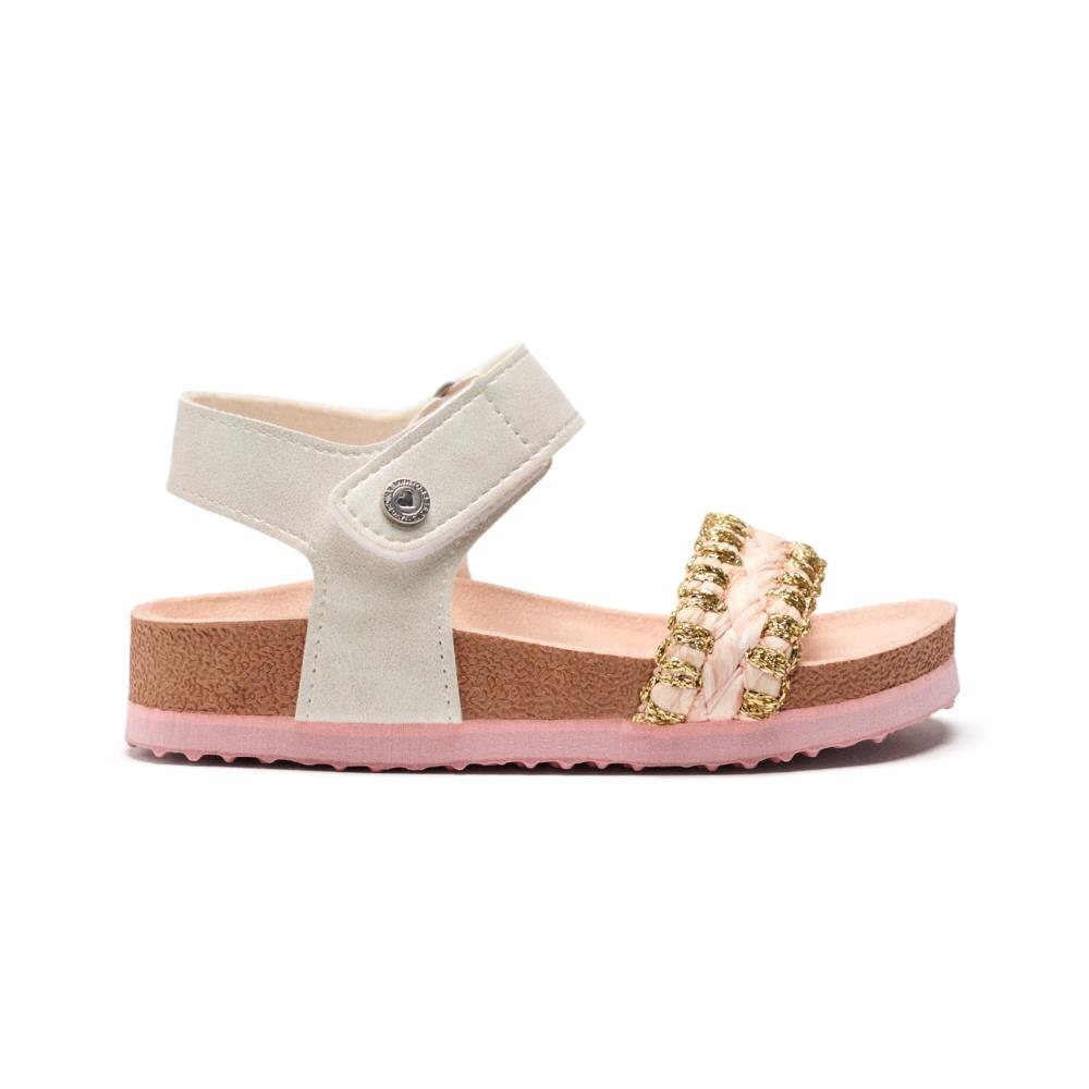 Gioseppo, Sandale cu inchidere velcro Allagash, Auriu rose, 33 EU