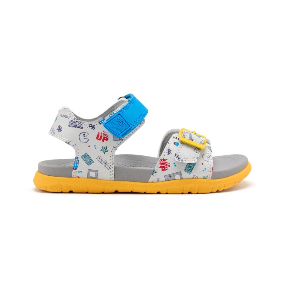 Gioseppo, Sandale cu inchidere velcro si model grafic Bremen, Multicolor, 29 EU