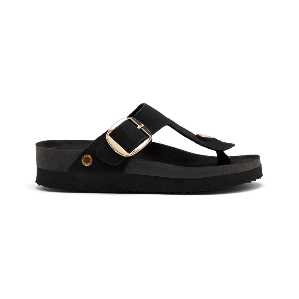 Gioseppo, Sandale cu talpa wedge Weare, Negru, 38
