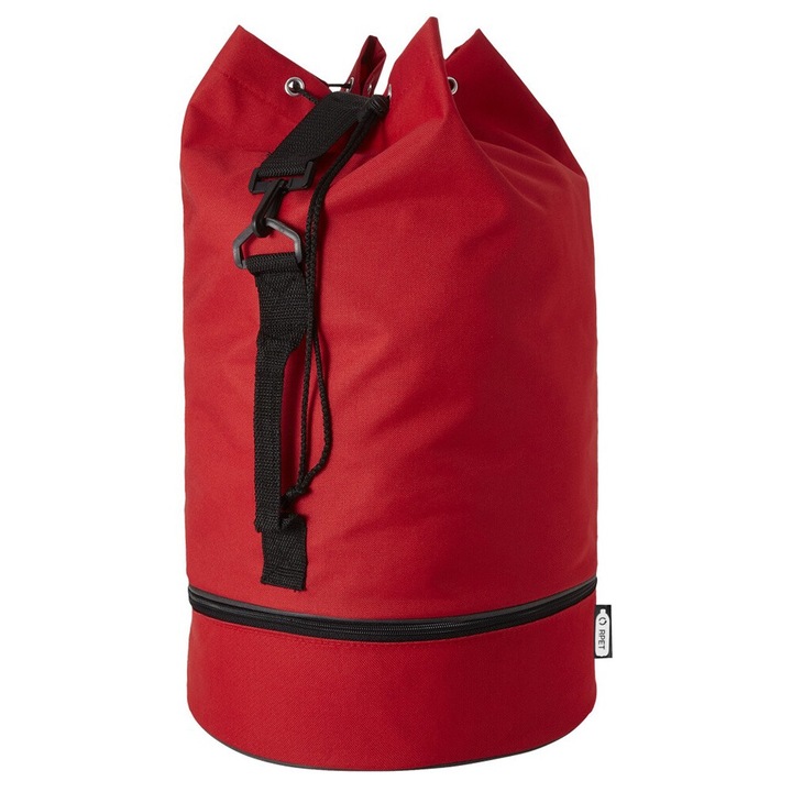 Geanta duffel impermeabila cu curea de umar reglabila, rosie