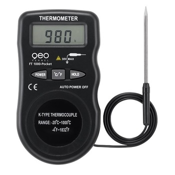 Termometru portabil cu sonda FT 1000 Pocket ce masoara temperatura pana la 1.000°C Termometru portabil cu sonda FT 1000 Pocket ce masoara temperatura pana la 1.000°C