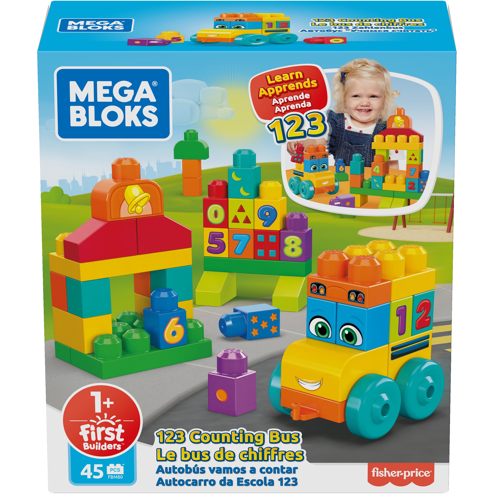 Set de constructie Mega Bloks - Autobuzul 123