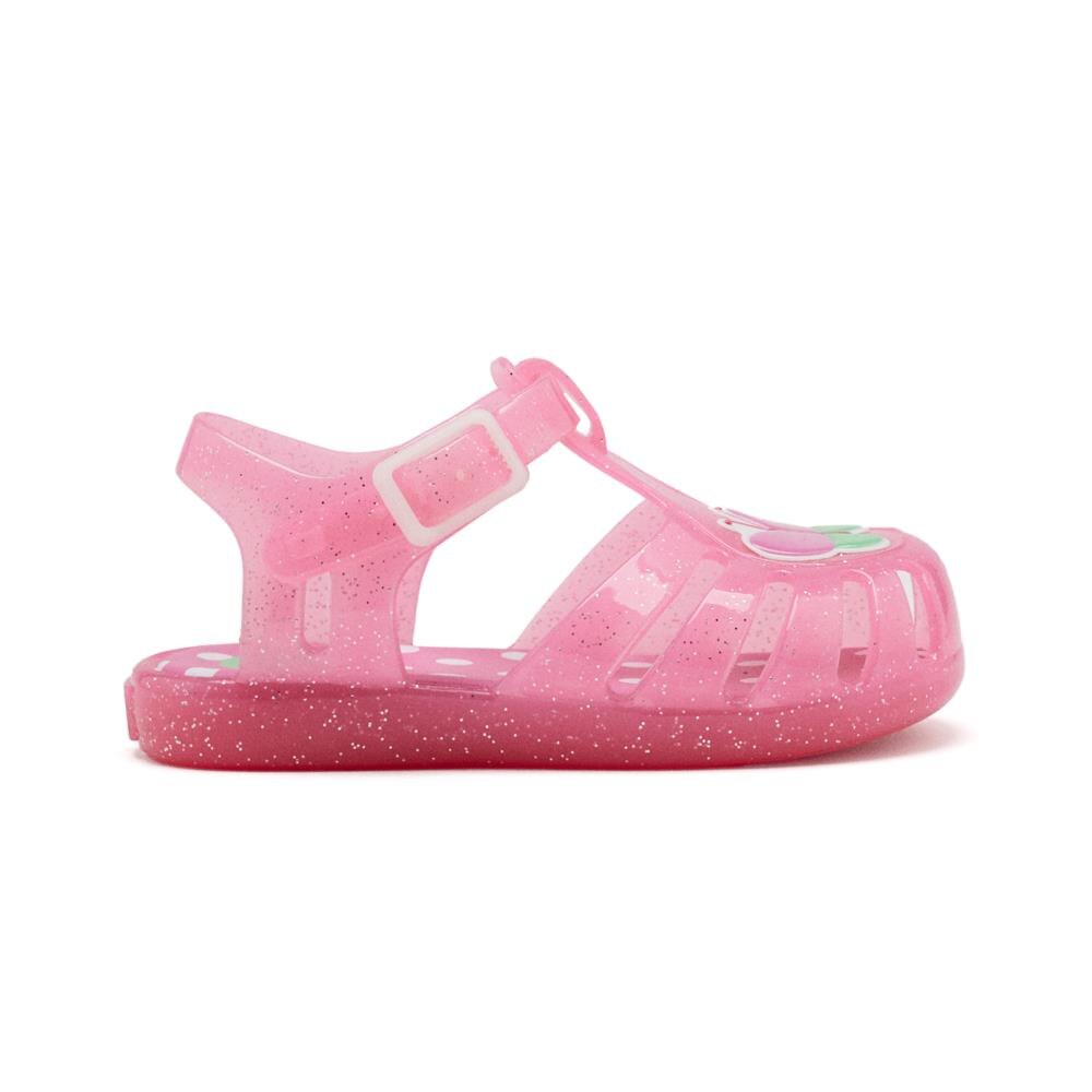 Gioseppo, Sandale cu catarama si model grafic, Fucsia, 24 EU